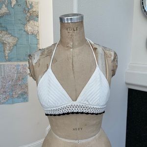 Victoria’s Secret swim knit crochet bikini top M